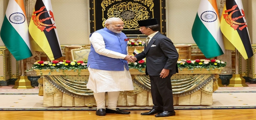 Prime Minister and His Majesty Sultan Hassanal Bolkiah during Historic Visit of Prime Minister Shri Narendra Modi's to Brunei Darussalam on 3-4 September, 2024.